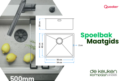 Spoelbak maten: welke maat past in jouw keuken?