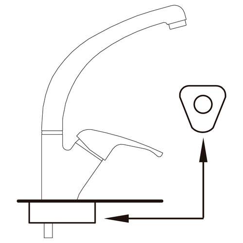 Verstevigingsplaat Keukenkraan – Comfort Line