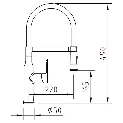 Agora Keukenkraan afmeting