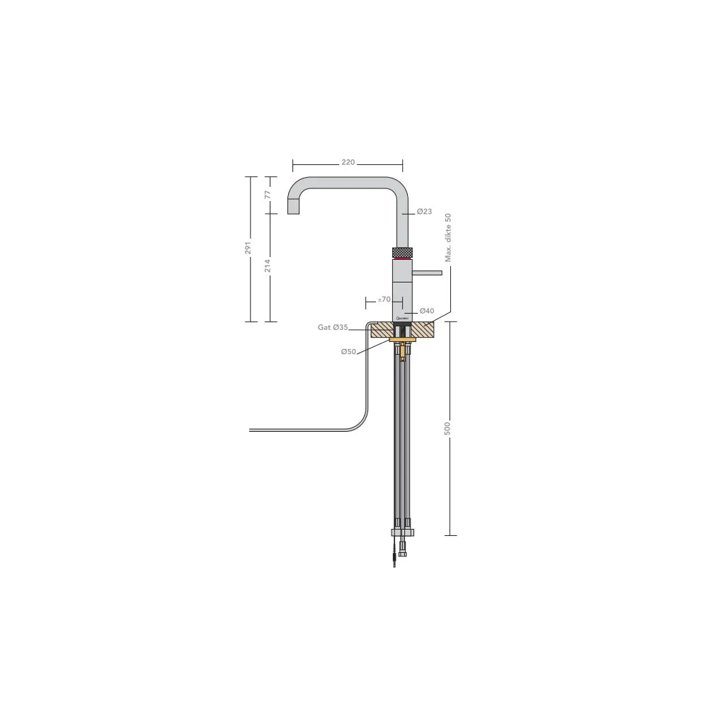 Quooker 22FSPTN maten