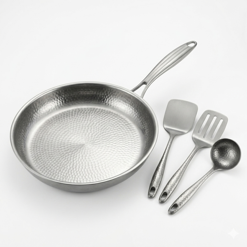 Titanium pan + spatel set