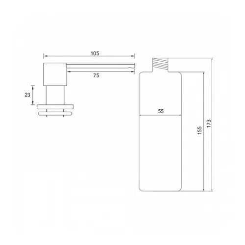 Caressi Zeepdispenser – CA203BK