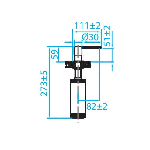 Caressi Zeepdispenser – CA203BK