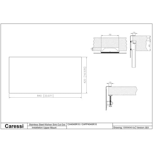 Caressi dubbele spoelbak - 708069