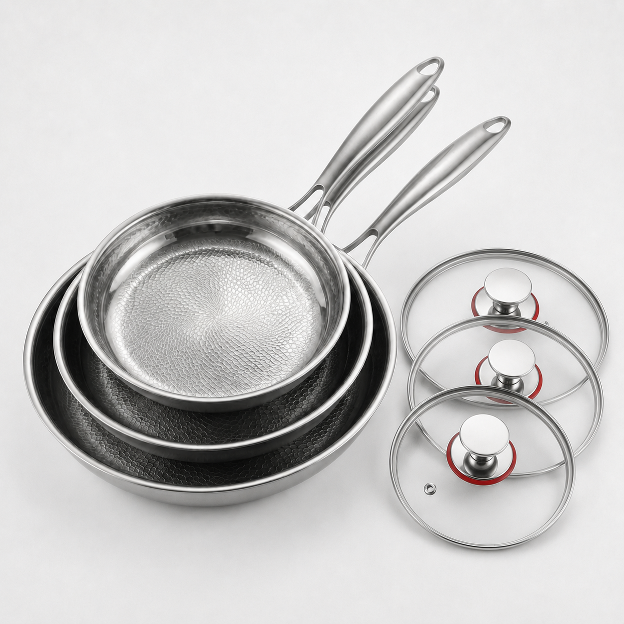 Complete titanium pannenset