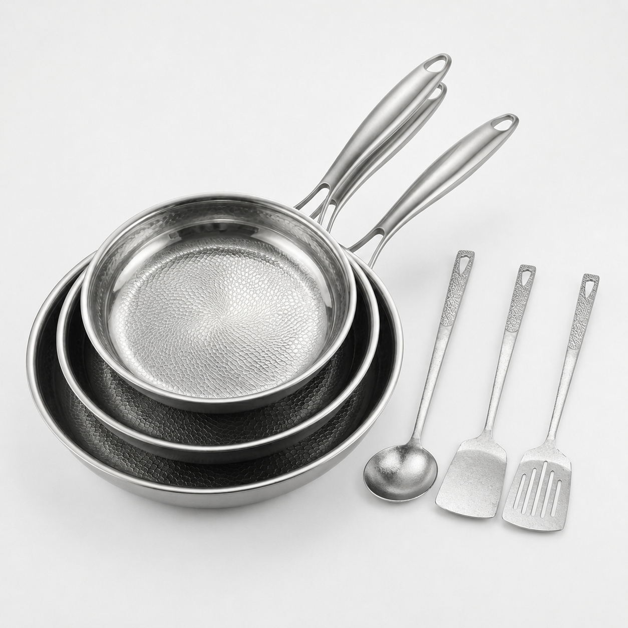 Complete titanium pannenset