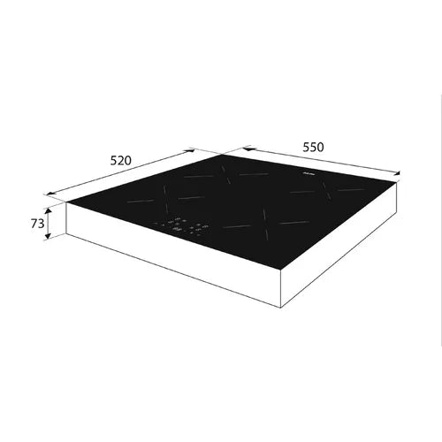 ETNA vrijstaande inductiekookplaat - KIV454RVS