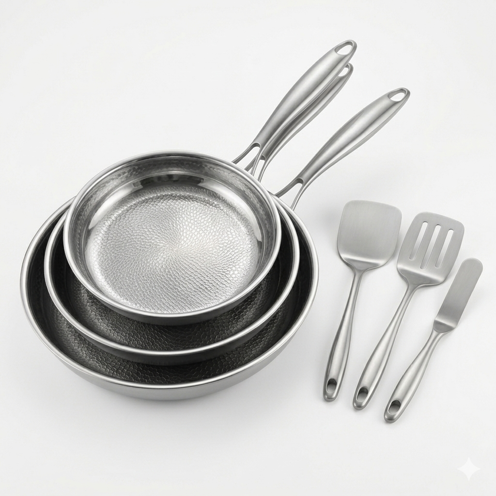 Complete titanium pannenset