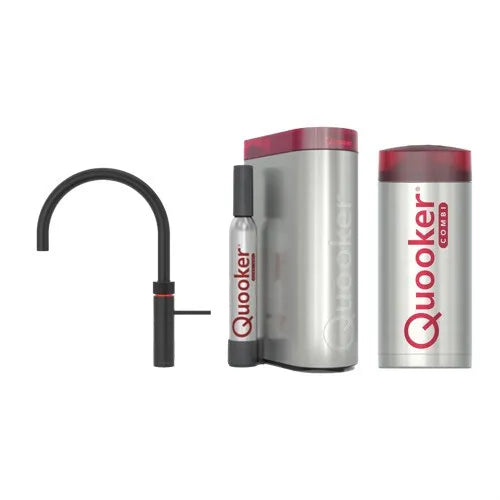 Quooker 22+FRBLKCUBE – COMBI+ & CUBE Fusion Round Zwart