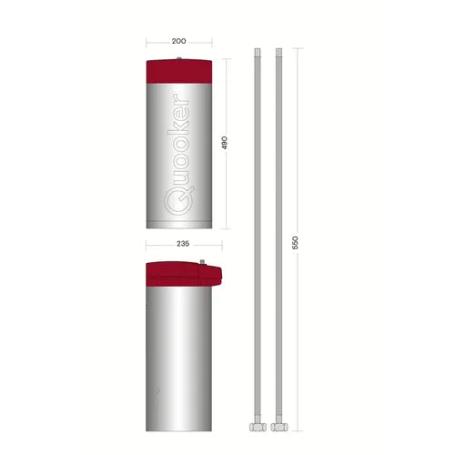 Front Gunmetal met COMBI+