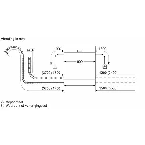 Siemens vrijstaande vaatwasser - SN23EC22AE
