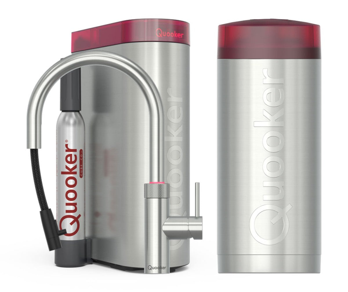 Quooker 22XRVSCUBE - Flex Round RVS met COMBI & CUBE