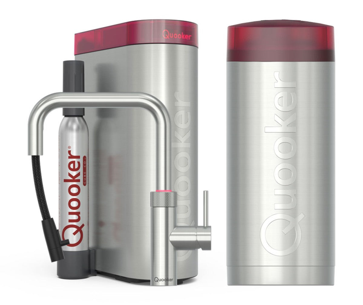Quooker 22+XSRVSCUBE - Flex Square RVS met COMBI+ & CUBE