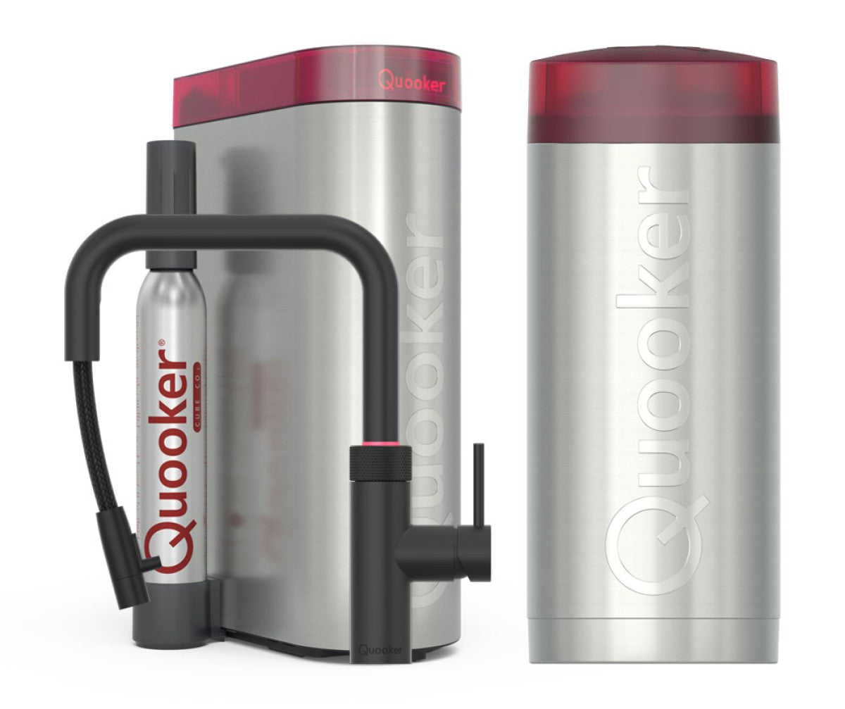 Quooker 22+XSBLKCUBE - Flex Square Zwart met COMBI+ & CUBE