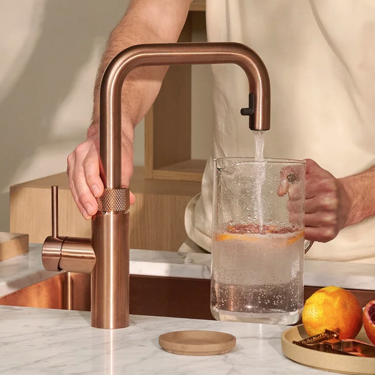 Quooker FXSRCO – Flex Square Rosé Koper