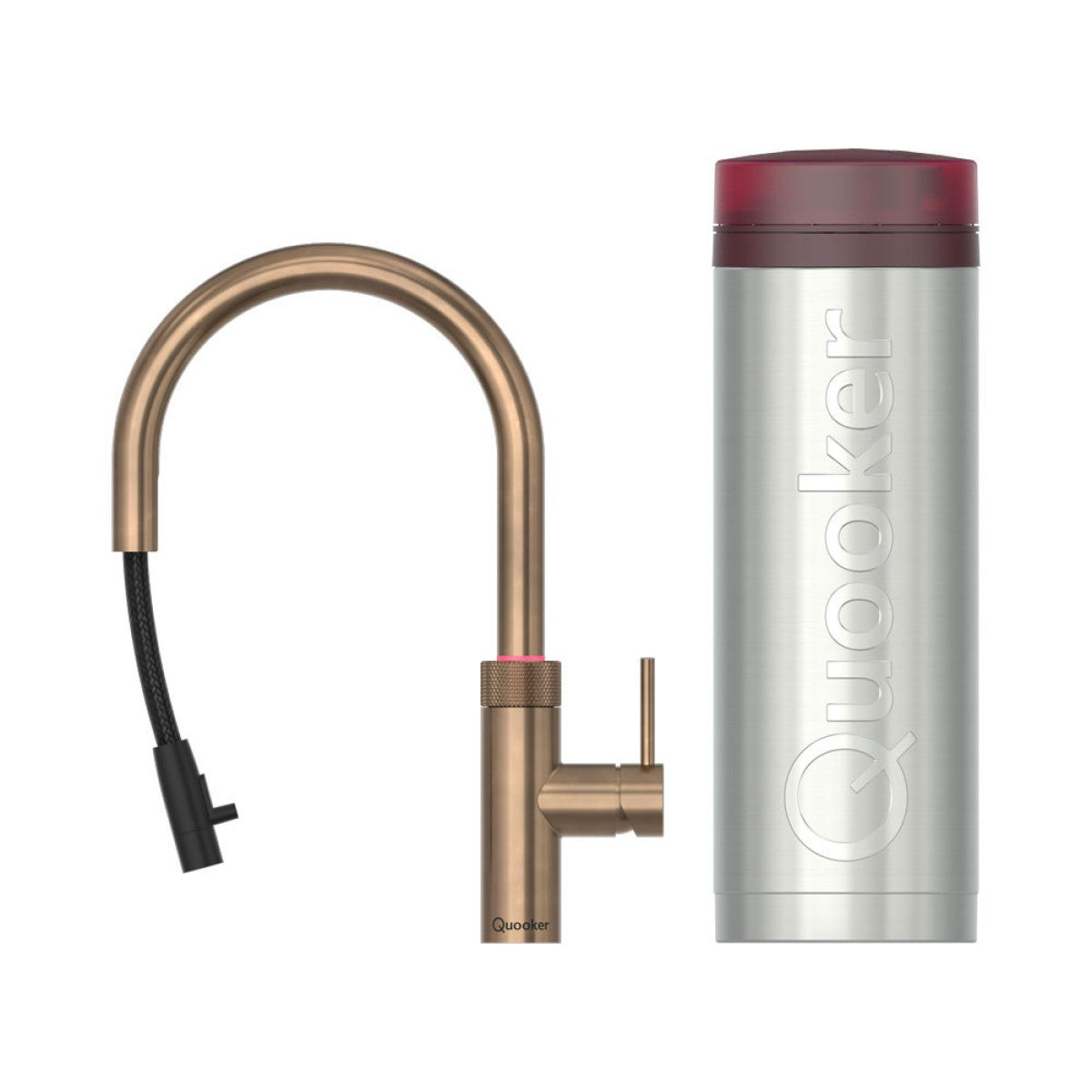 Quooker 3XRPTN - Flex Round Messing Patina met PRO3