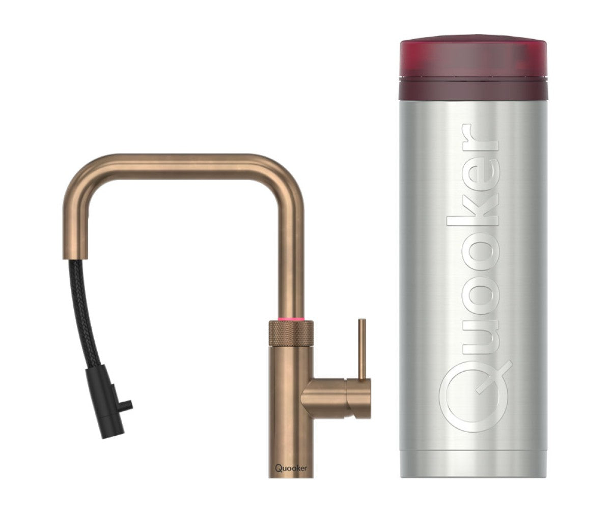 Quooker 3XSPTN - Flex Square Messing Patina met PRO3